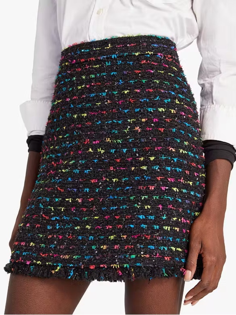 Kate spade metallic tweed skirt